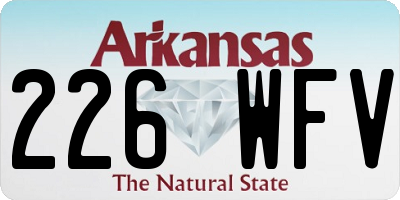 AR license plate 226WFV