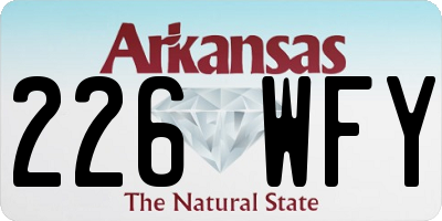 AR license plate 226WFY