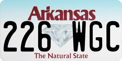 AR license plate 226WGC