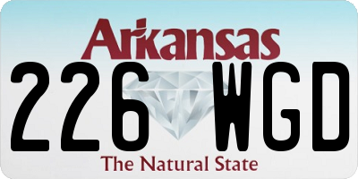AR license plate 226WGD