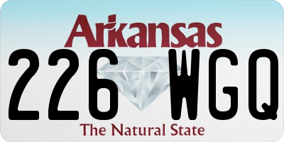 AR license plate 226WGQ