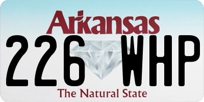 AR license plate 226WHP