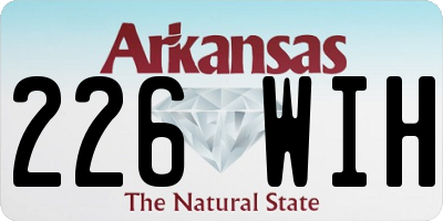 AR license plate 226WIH