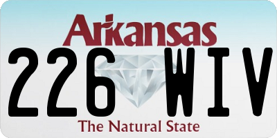 AR license plate 226WIV