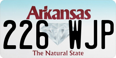 AR license plate 226WJP