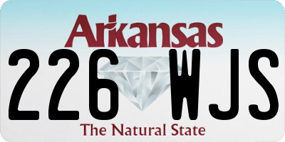 AR license plate 226WJS