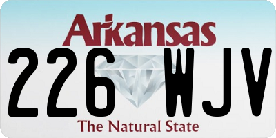 AR license plate 226WJV