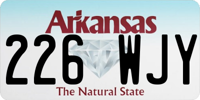 AR license plate 226WJY