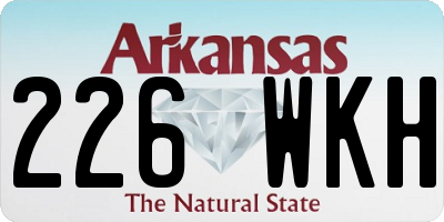 AR license plate 226WKH