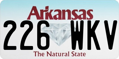 AR license plate 226WKV
