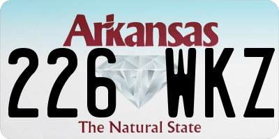 AR license plate 226WKZ
