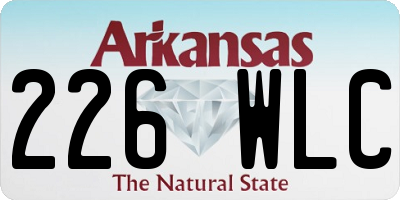 AR license plate 226WLC