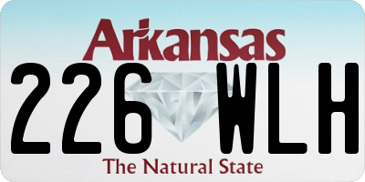 AR license plate 226WLH