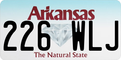 AR license plate 226WLJ