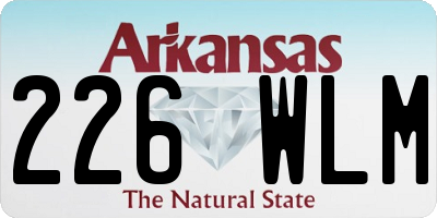 AR license plate 226WLM