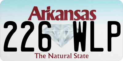 AR license plate 226WLP