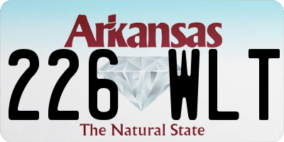 AR license plate 226WLT