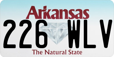 AR license plate 226WLV