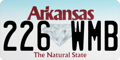 AR license plate 226WMB