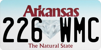 AR license plate 226WMC