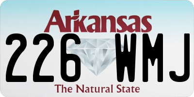 AR license plate 226WMJ