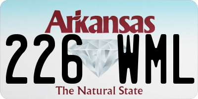 AR license plate 226WML