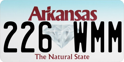 AR license plate 226WMM