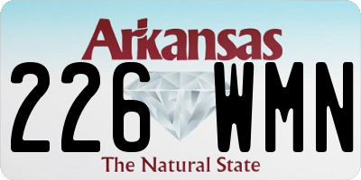 AR license plate 226WMN