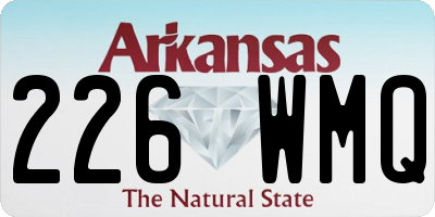 AR license plate 226WMQ