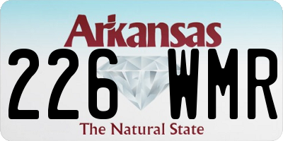 AR license plate 226WMR