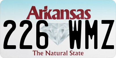 AR license plate 226WMZ