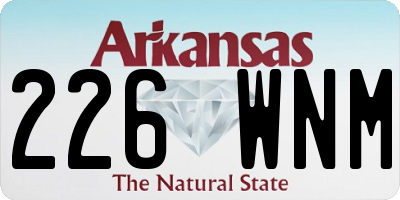 AR license plate 226WNM