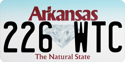 AR license plate 226WTC