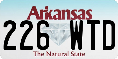 AR license plate 226WTD