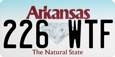 AR license plate 226WTF