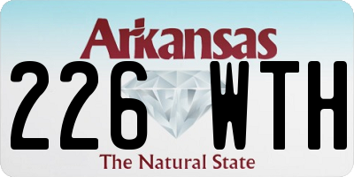 AR license plate 226WTH
