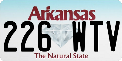 AR license plate 226WTV