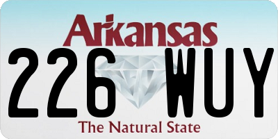 AR license plate 226WUY