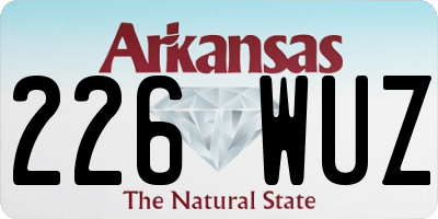 AR license plate 226WUZ