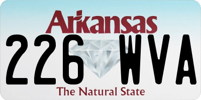 AR license plate 226WVA