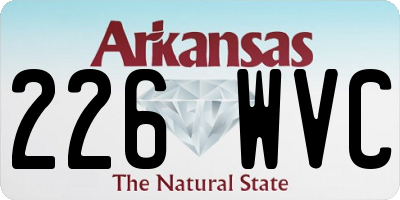 AR license plate 226WVC