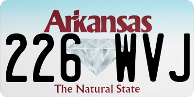 AR license plate 226WVJ