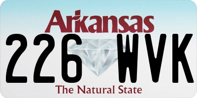 AR license plate 226WVK