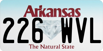 AR license plate 226WVL