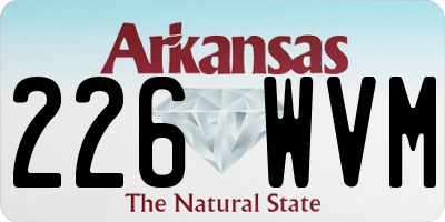 AR license plate 226WVM