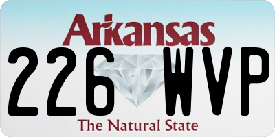 AR license plate 226WVP