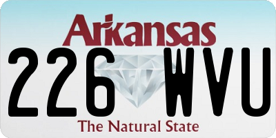 AR license plate 226WVU