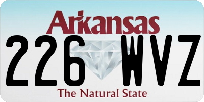 AR license plate 226WVZ