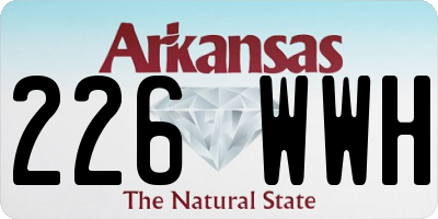 AR license plate 226WWH