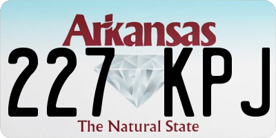 AR license plate 227KPJ